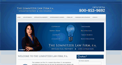 Desktop Screenshot of lomnitzerlaw.com